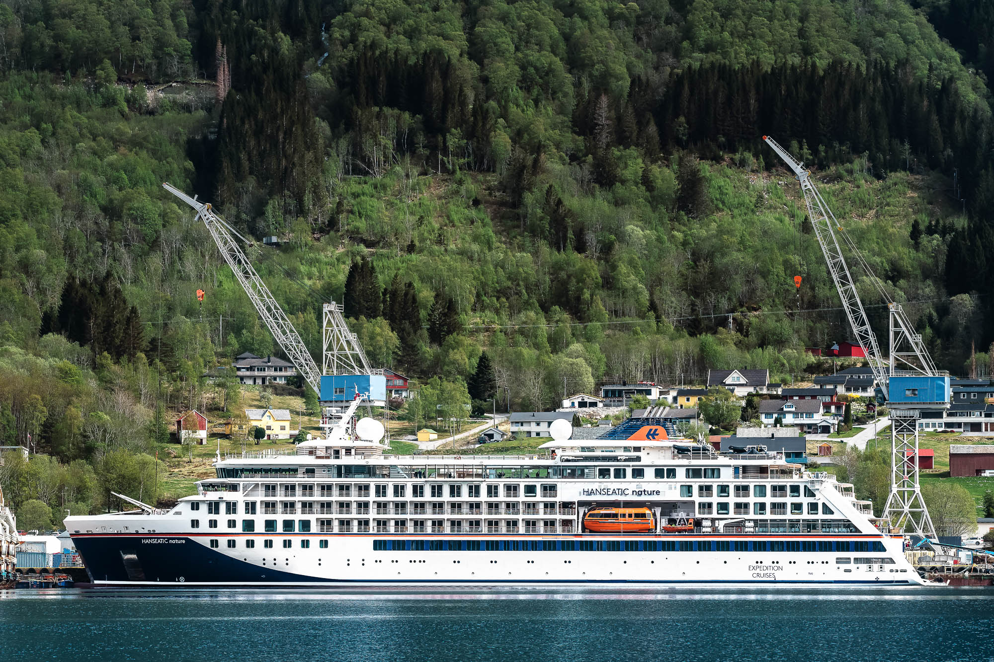 Hanseatic Nature vor Landschaftskulisse auf See